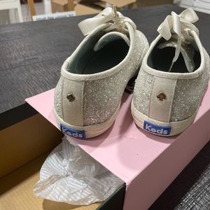Kate spade sparkly cream keds size 7